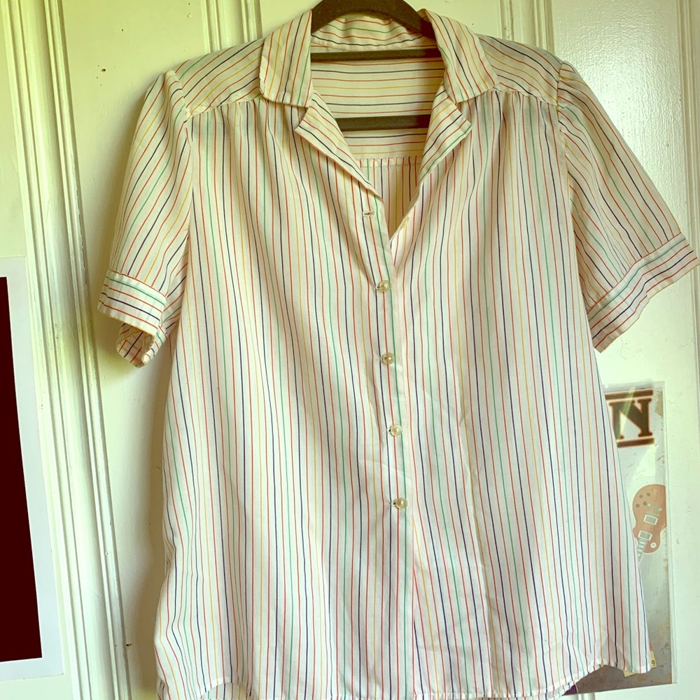 Vintage button down ice cream shirt